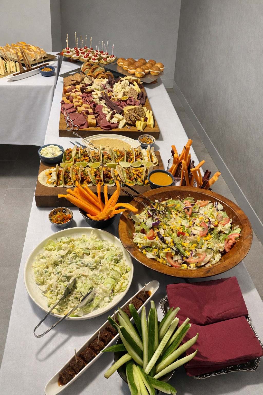 Private catering table setup at sunset in Kaş