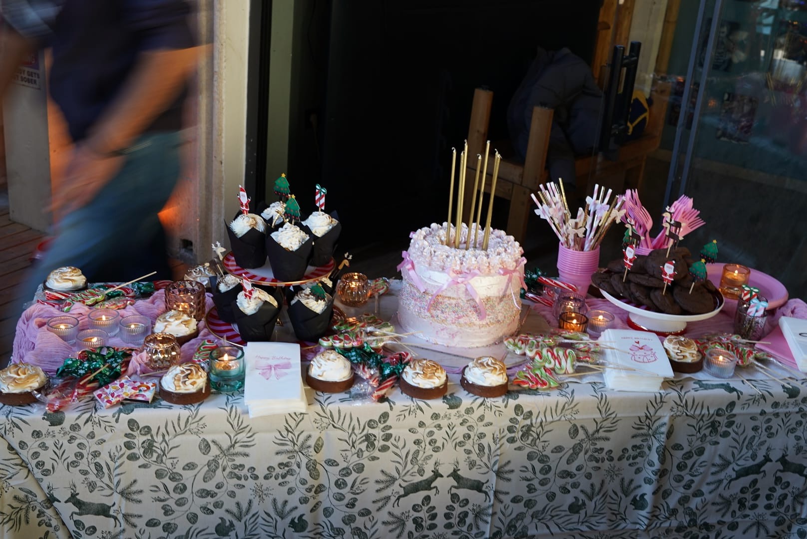 Artisan cheese board and deli selection for open buffet